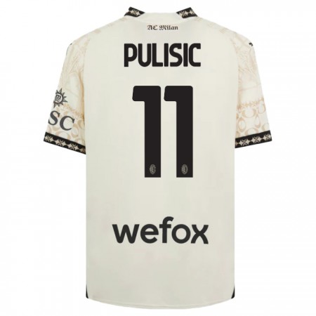 Goedkope AC Milan Christian Pulisic 11 Vierde Shirt 2023-24 Witte